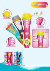 Children's Karaoke Gaming Model Singing Music Microphone Toy with Light